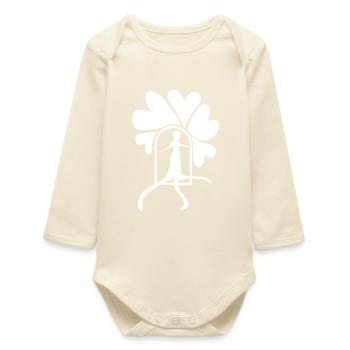Sortez blanc - Body bébé manches longues biologique - écru doux - Devant