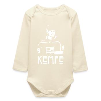 Hockey Players with Confidence - Baby Organic Long-Sleeved Bodysuit - soft Ecru - Front
