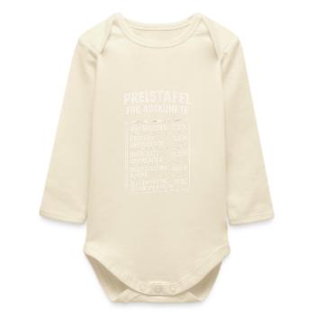 Liste de prix pour information - Body bébé manches longues biologique - écru doux - Devant