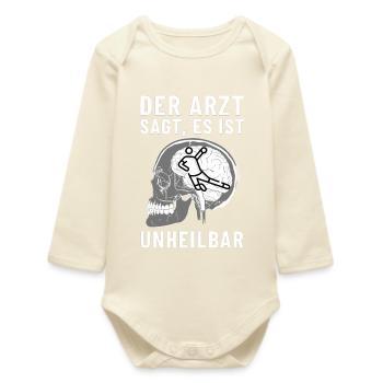 Le médecin dit que c'est incurable. Handball - Body bébé manches longues biologique - écru doux - Devant