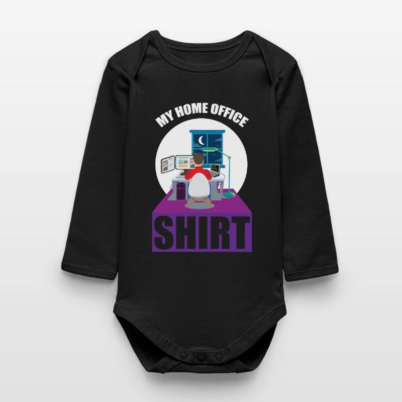Codeur de nuit Programmeur Graphique de bureau Body bébé manches longues biologique
