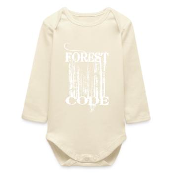 Forest Code - Baby Organic Langarmbody - Natur - Vorne