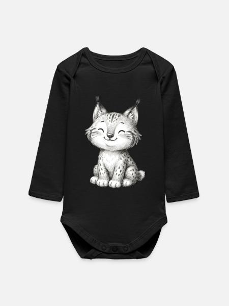 Bébé lynx - Body bébé manches longues biologique - noir