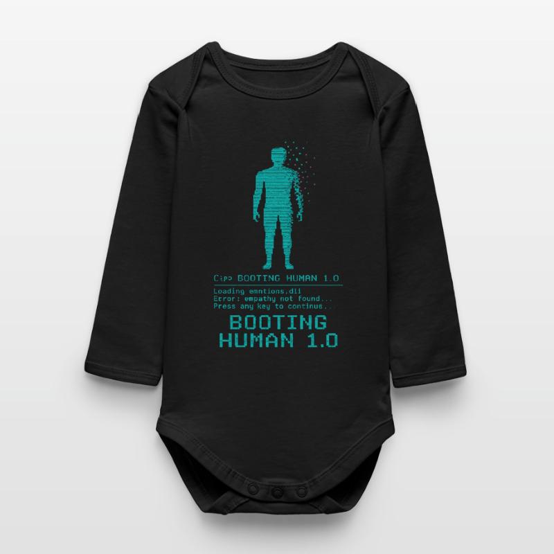 Booting Human 1.0 Empathy Error Baby Organic Langarmbody