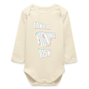 Take a Risk - Baby Organic Langarmbody - Natur - Vorne