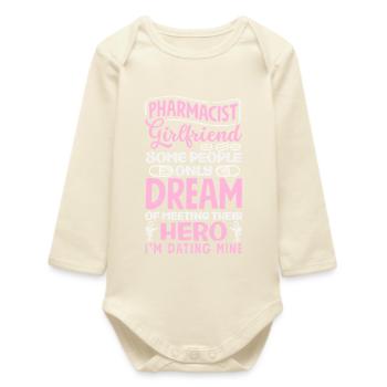Pharmacist Girlfriend Heroine Pharmacy Assistant - Baby Organic Long-Sleeved Bodysuit - soft Ecru - Front
