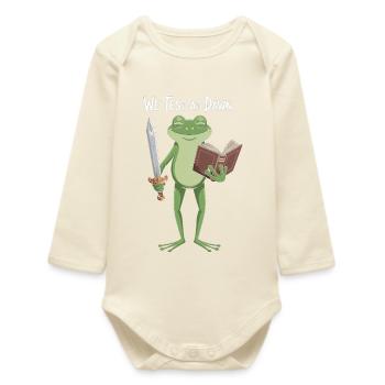 Le Chevalier Grenouille à l’Aube - Body bébé manches longues biologique - écru doux - Devant