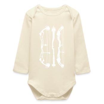 BowtechRekinong_PlansW - Body bébé manches longues biologique - écru doux - Devant