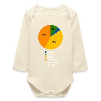 Chasse Heartbeat Retro Pulse Hunter Style vintage - Body bébé manches longues biologique - écru doux - Devant