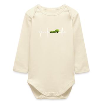 Chenille - Body bébé manches longues biologique - écru doux - Devant