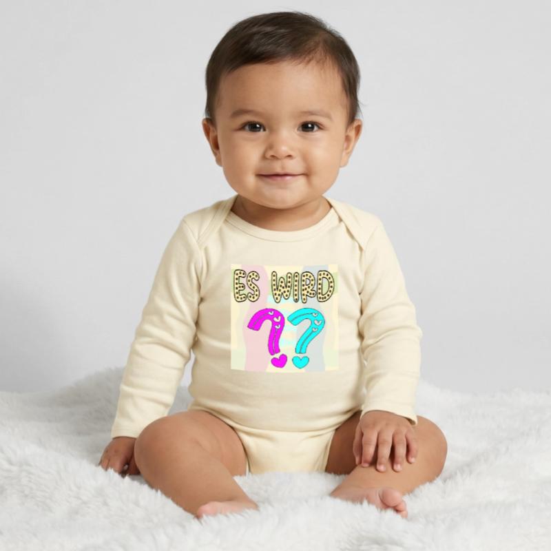 BABYSPRÜCHE - ES WIRD EIN MÄDCHEN ODER JUNGE FRAGE Baby Organic Langarmbody