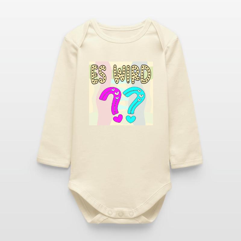 BABYSPRÜCHE - ES WIRD EIN MÄDCHEN ODER JUNGE FRAGE Baby Organic Langarmbody