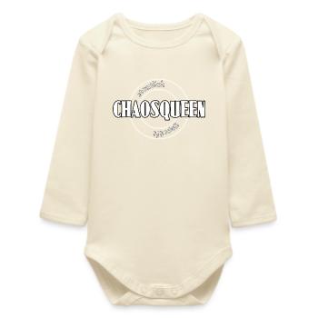 Chaosqueen - Baby Organic Langarmbody - Natur - Vorne