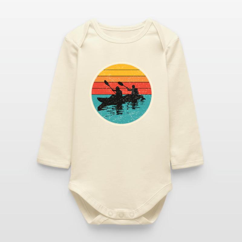 Sunset Kayak Duo Circle Body bébé manches longues biologique