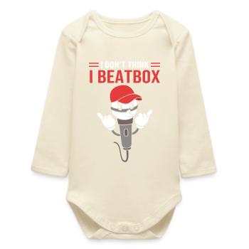 Boîte à rythmes - Body bébé manches longues biologique - écru doux - Devant