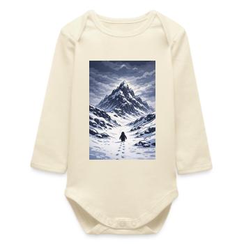 But why Penguin - Baby Organic Long-Sleeved Bodysuit - soft Ecru - Front