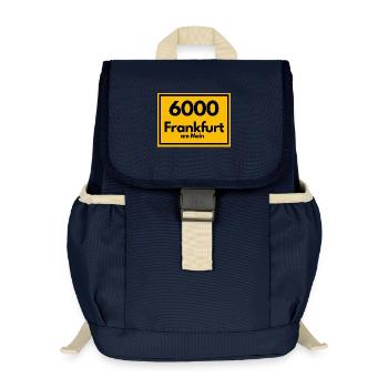 ANCIEN CODE POSTAL RETRO 6000 FRANCFORT-SUR-LE-LE-MAIN - Sac à dos enfant recyclé - bleu marine - Devant