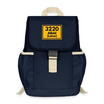 ANCIEN CODE POSTAL RETRO 3220 ALFELD LEINE - Sac à dos enfant recyclé - bleu marine - Devant