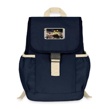 Flower in sunlight - Kids’ Recycled Backpack - navy - Front