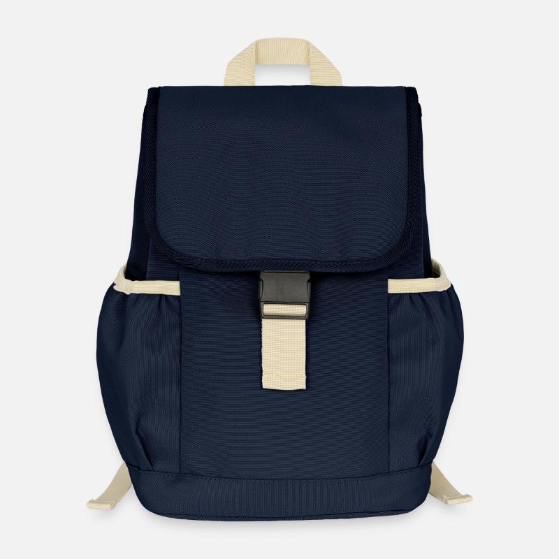 Schlafsloth: Low-Power-Modus - Kinder Recycelter Rucksack - Navy