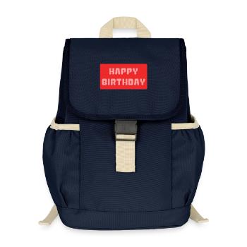 HAPPY BIRTHDAY. HAPPY BIRTHDAY. ANNIVERSARY. - Kids’ Recycled Backpack - navy - Front