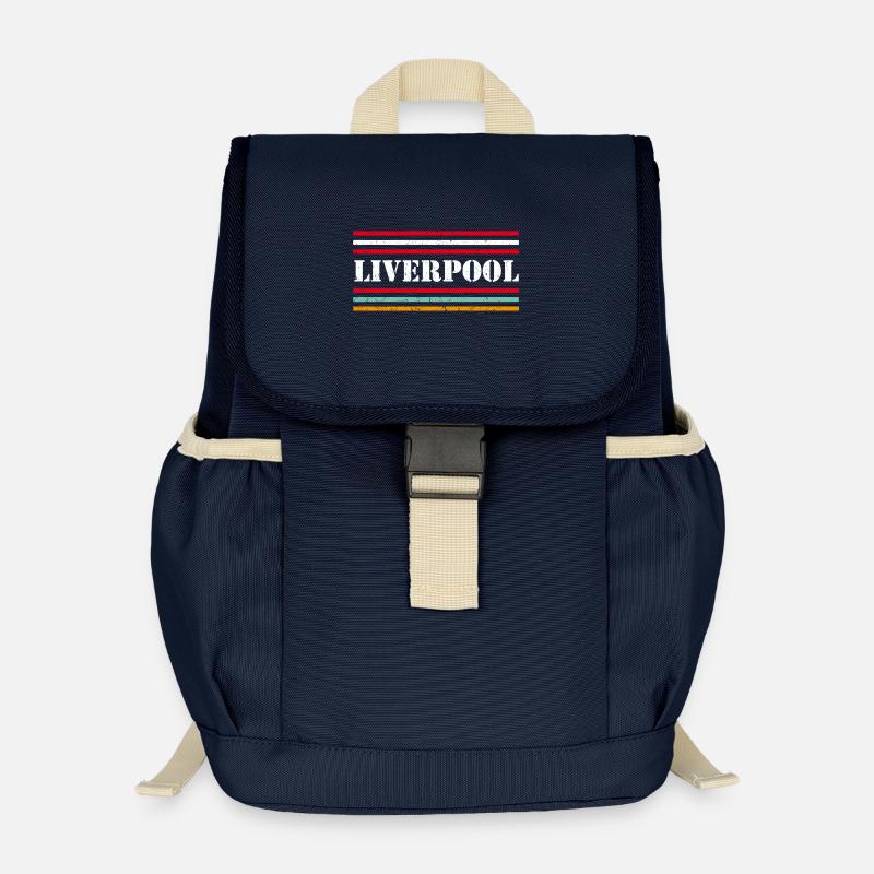Liverpool Vintage - Kinder Recycelter Rucksack - Navy