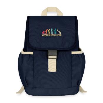 Wasserball Evolution Progression Design - Kinder Recycelter Rucksack - Navy - Vorne