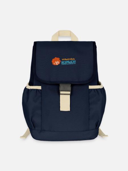 Pumuckl Unheimlich Heimlich Schriftzug - Kinder Recycelter Rucksack - Navy