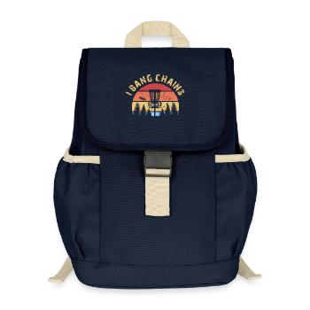 Disc Golf Discgolf I Bang Chains Lustiger Spruch - Kinder Recycelter Rucksack - Navy - Vorne