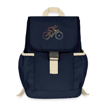 Road cycling - Kids’ Recycled Backpack - navy - Front
