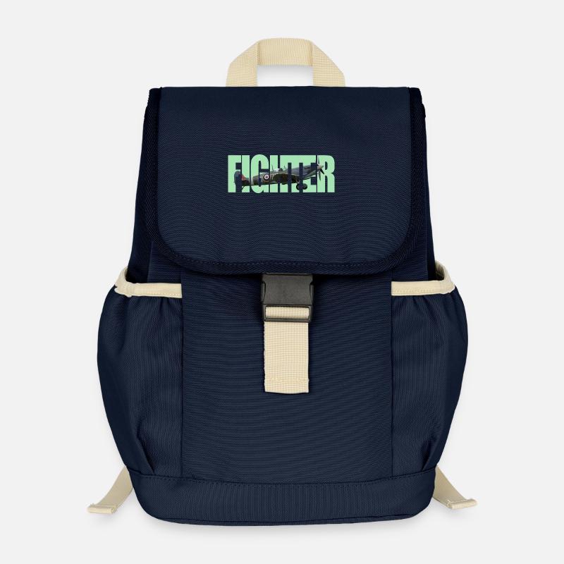 Chasseur Spitfire - Sac à dos enfant recyclé - bleu marine