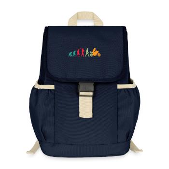 Evolution! Motorrad Geschenk Idee Bikes - Kinder Recycelter Rucksack - Navy - Vorne