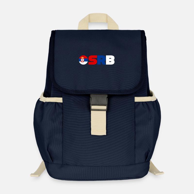 Serbien - Kinder Recycelter Rucksack - Navy