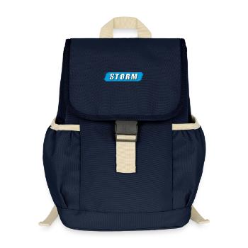 Tempête - Design intemporel - Sac à dos enfant recyclé - bleu marine - Devant