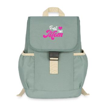 Mama 1. Muttertag Werdende Mama - Kinder Recycelter Rucksack - Nebelgrün - Vorne