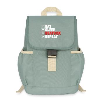 Beatbox - Kinder Recycelter Rucksack - Nebelgrün - Vorne