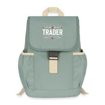 Trader Beruf - Kinder Recycelter Rucksack - Nebelgrün - Vorne
