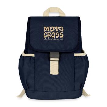 Motocross Mud Splash Expert | Dirt Bike Rider - Kids’ Recycled Backpack - navy - Front