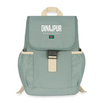 Dinajpur Bangladesh - Kids’ Recycled Backpack - stonewash green - Front