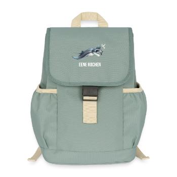 Rochen Humor Shirt für Meeresfans - Kinder Recycelter Rucksack - Nebelgrün - Vorne