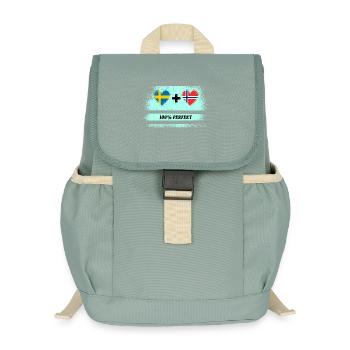Norvège et Suède 100% Parfait / Cadeau - Sac à dos enfant recyclé - vert lichen - Devant