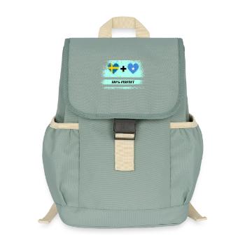 Somalie et Suède 100% parfait / cadeau - Sac à dos enfant recyclé - vert lichen - Devant