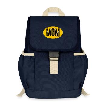 MOM Est 2025 Vintage Oval - Kinder Recycelter Rucksack - Navy - Vorne