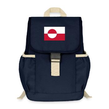 Flag of Greenland - Kids’ Recycled Backpack - navy - Front