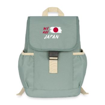 Nous sommes la conception des drapeaux du Japon - Sac à dos enfant recyclé - vert lichen - Devant