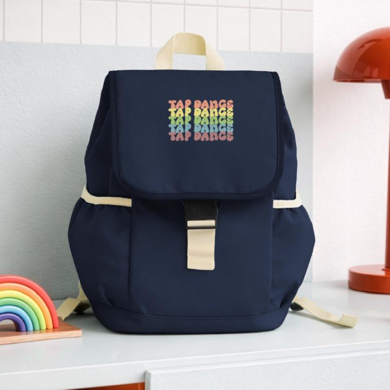 Rainbow Tapdance Pattern Kids’ Recycled Backpack