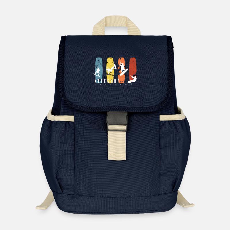 KITESURF - Sac à dos enfant recyclé - bleu marine