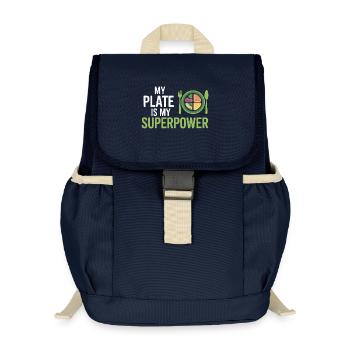 Diététicien agréé spécialisé en nutrition - Sac à dos enfant recyclé - bleu marine - Devant