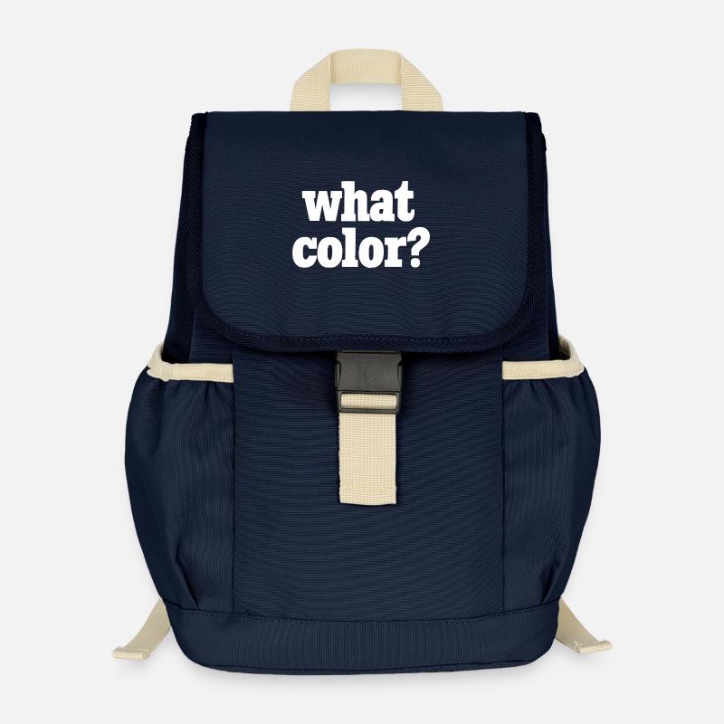 Quelle couleur ? - Blanc - Sac à dos enfant recyclé - bleu marine