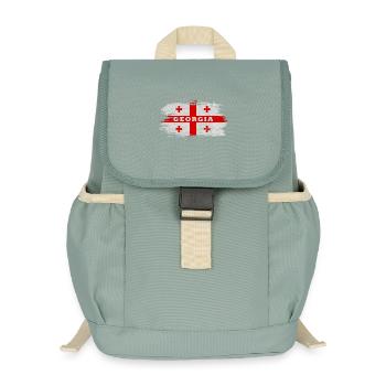 Drapeau vintage de Géorgie - Sac à dos enfant recyclé - vert lichen - Devant